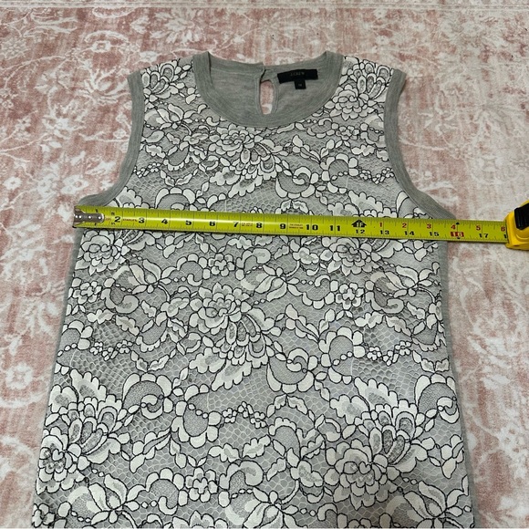 J CREW 100% Merino Wool Lace Top - Picture 7 of 8